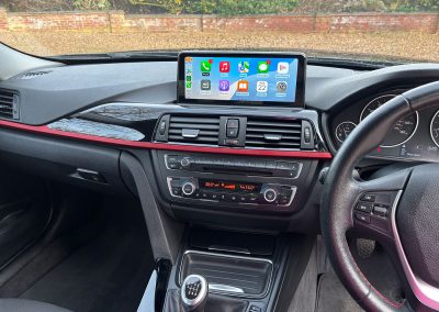 2015 BMW 320D Sport in black with alloy wheels, photographed at SJ Bennington Car Sales Norwich.